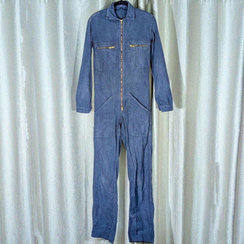 Vintage Adolphe Lafont Cotton Jumpsuit Size Small - Excellent Vintage Condition